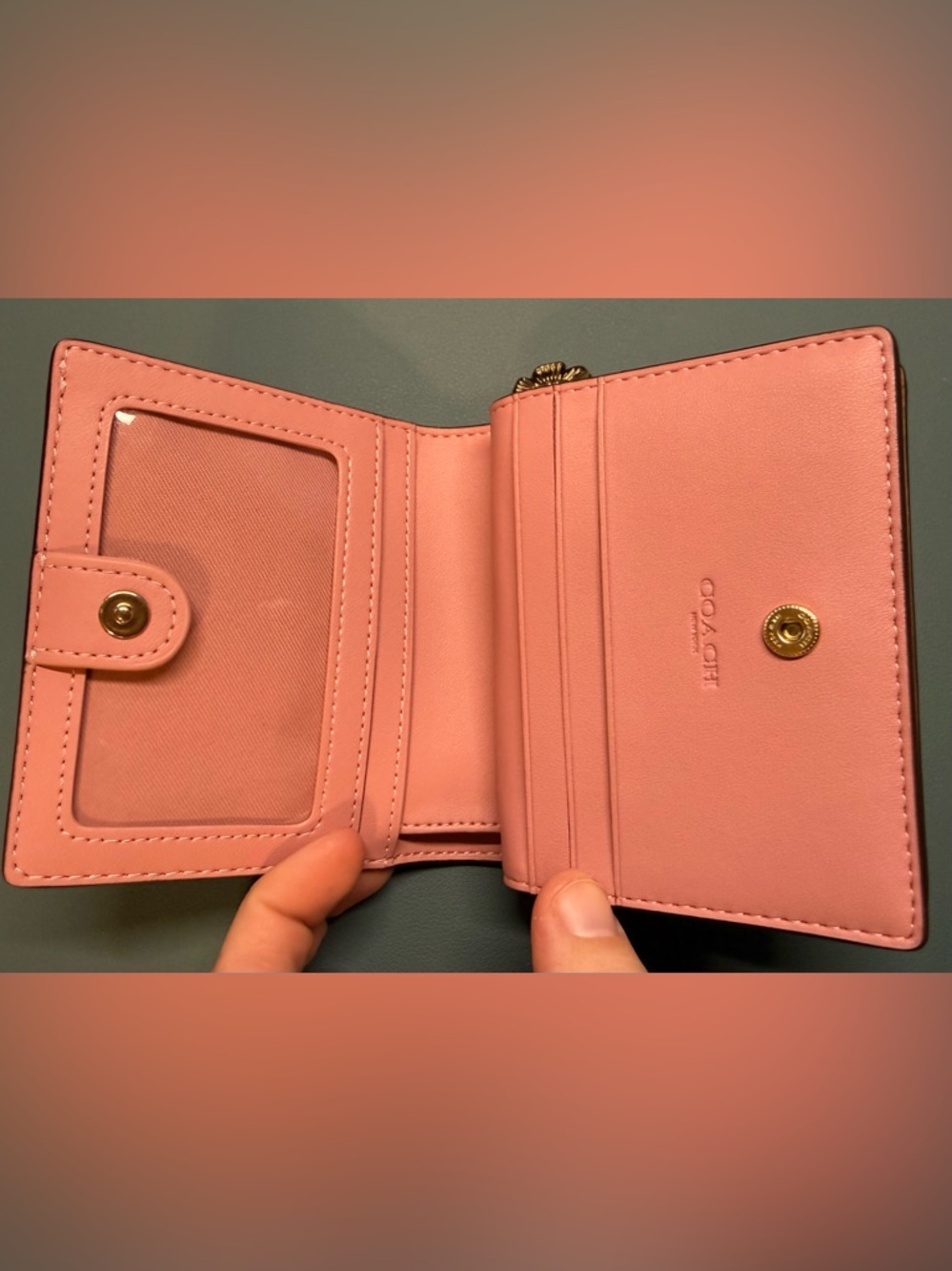 Coach Powder Pink Snap Wallet - Picture 2 of 3
